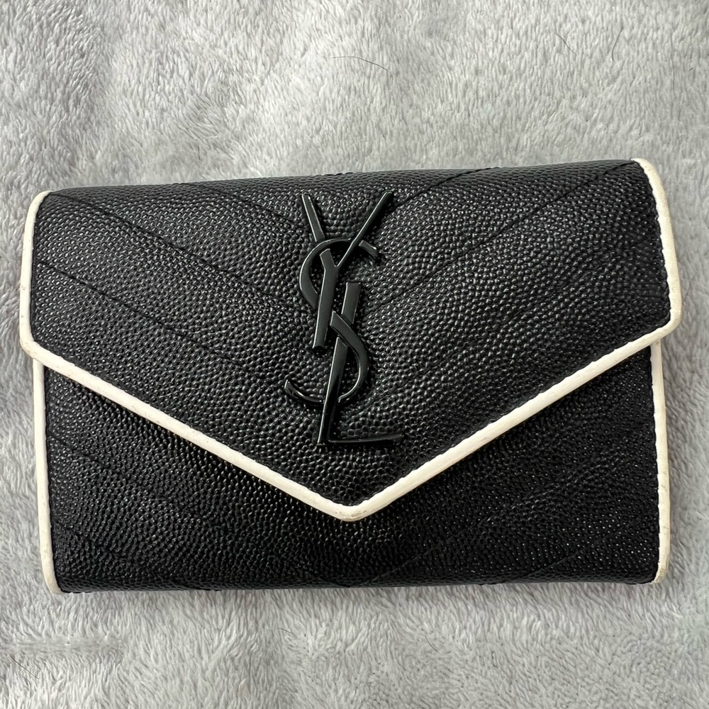 Saint Laurent card holder flap